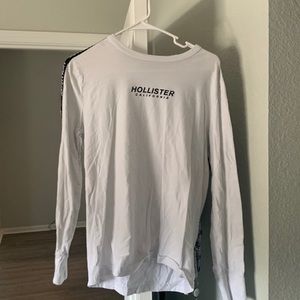 Hollister White and Black Full Sleeves